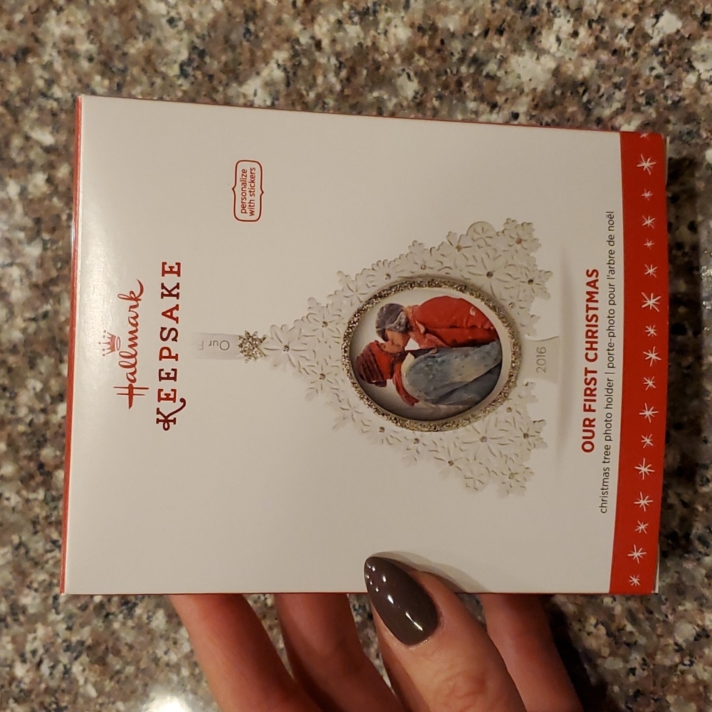 Hallmark Keepsake Our First Christmas Ornament 2016 brand new!!